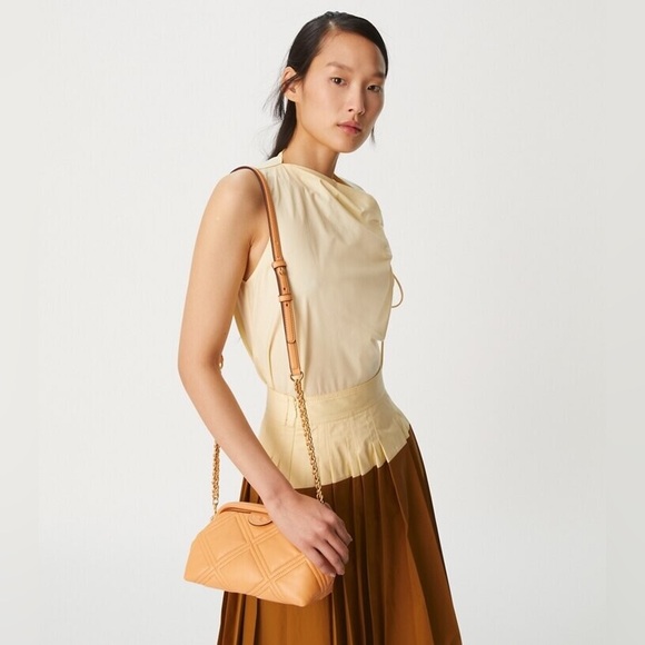 ☀️NEW☀️Tory Burch Fleming Bag Apricot - Picture 2 of 12